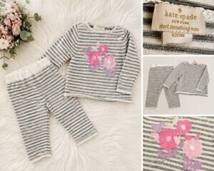 Kate Spade New York Baby Girl Knit Sweater & Pant Set | Size 62 / 3M